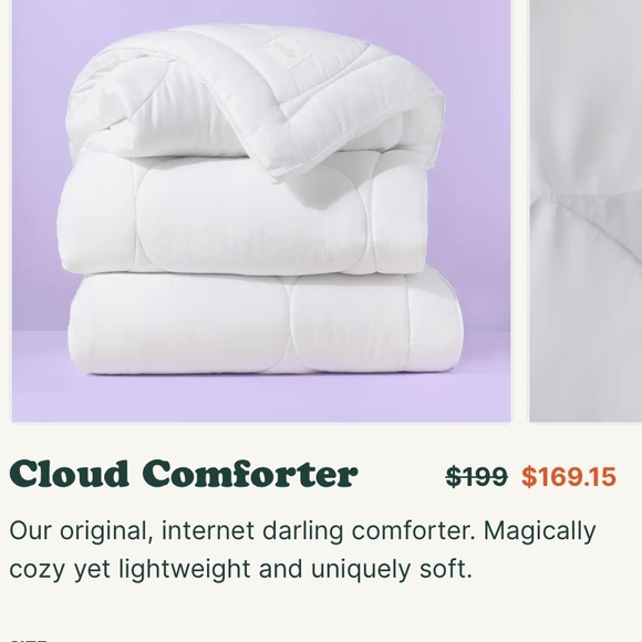 Buffy Bedding Cloud Comforter Full Queen 9 X 90 Nwot Buffy Brand